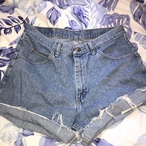 Wrangler high waisted shorts